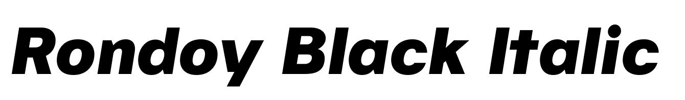 Rondoy Black Italic